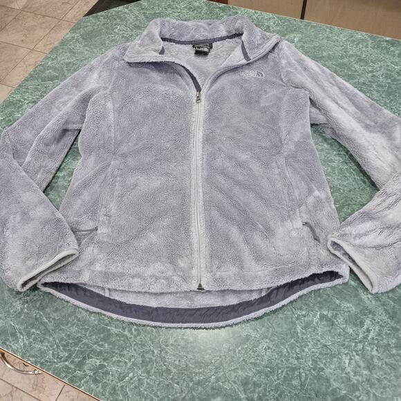 The North Face Wmns S Lavender Full Zip Osito Fleece Coat Jacket Plush Fuzzy Euc - Picture 1 of 14
